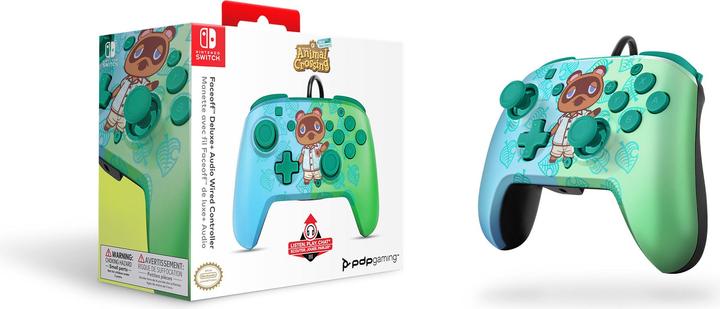 Productafbeelding PDP Faceoff Deluxe + Audio Animal Crossing (Switch OLED, Switch Lite, Switch)
