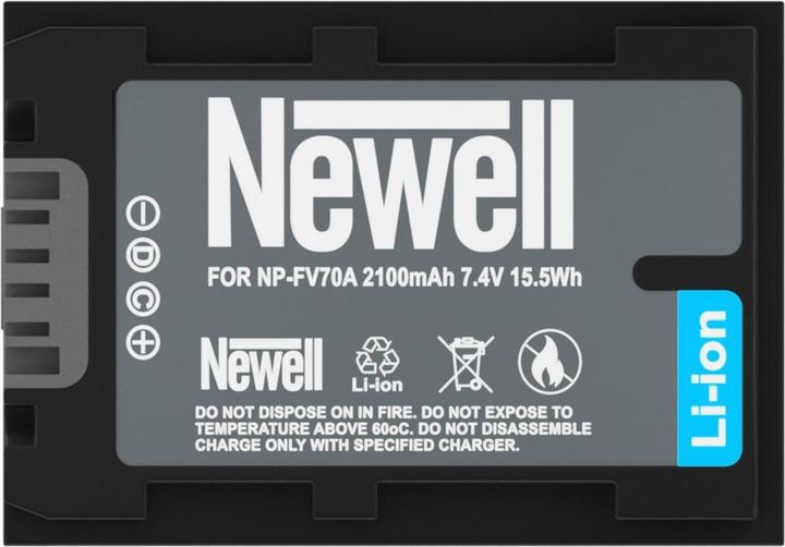 Actual product image Newell NP-FV70A battery (Camera battery)