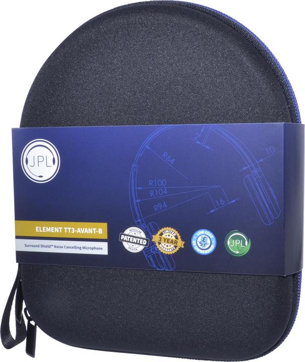 Actual product image JPL TT3-AVANT-M Headphones Wired Headband Office/Call Centre Black (ANC, Cable)