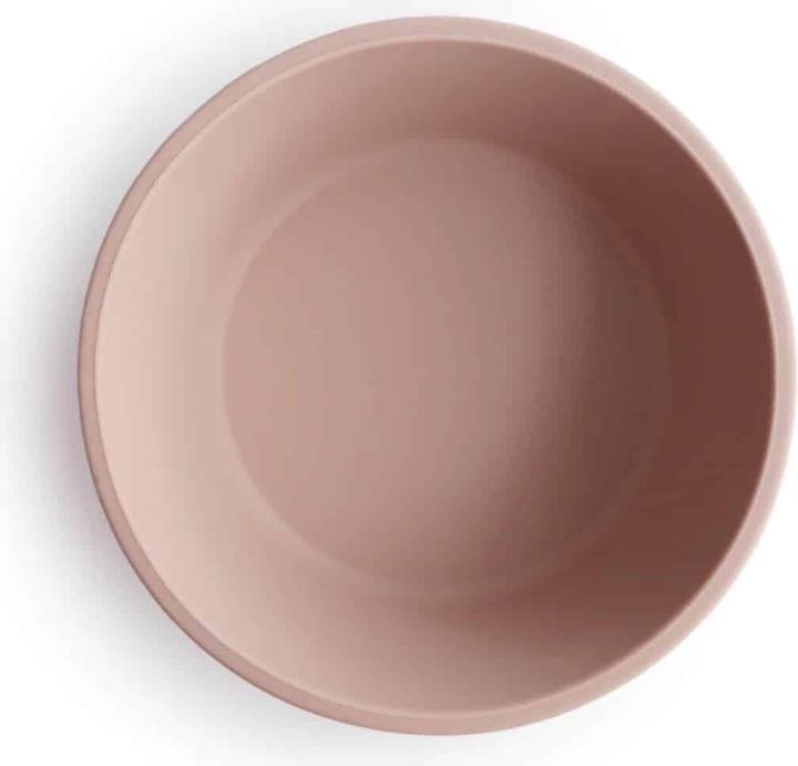 Actual product image Mushie Silicone Bowl with Suction Cup Blush