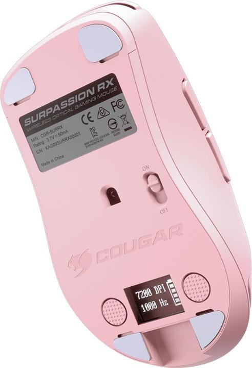Produktbild Cougar Souris sans fil Gamer Suprassion RX RGB (Rose) (Kabelgebunden)