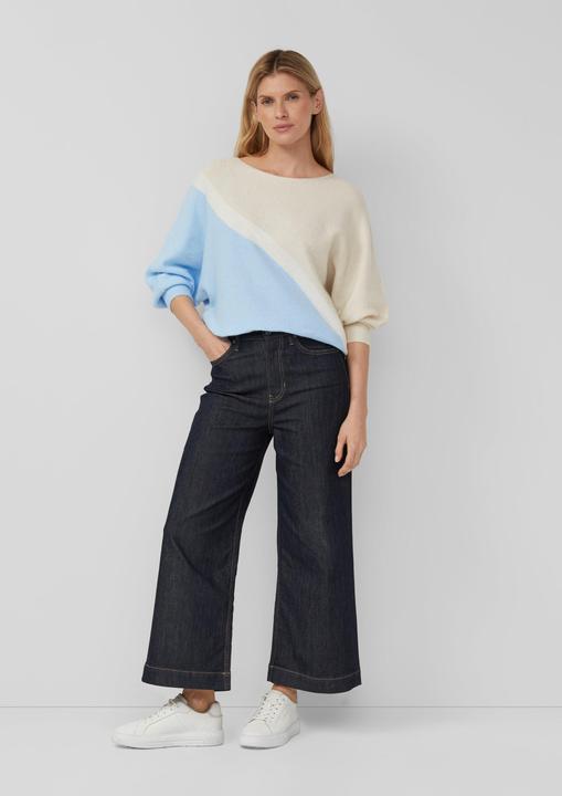 Produktbild s.Oliver Strickpullover Feinstrickpullover mit Fledermausärmeln (44)