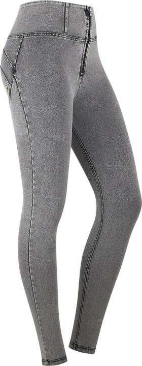 Light Grey Jeans - Black Seams