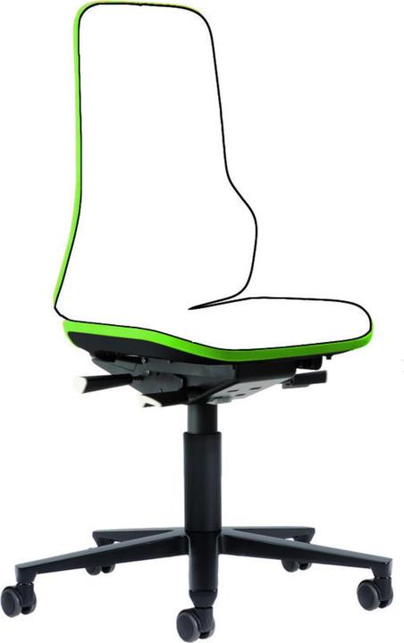 Produktbild Bimos Arbeitsstuhl Neon 2, mit Rollen, ESD, Permanentkontakt, grün (45 - 62 cm)