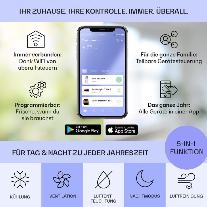 Produktbild Klarstein Mobile Klimaanlage (10.000 BTU, Anthrazit) (49 m², 10000 BTU/h)