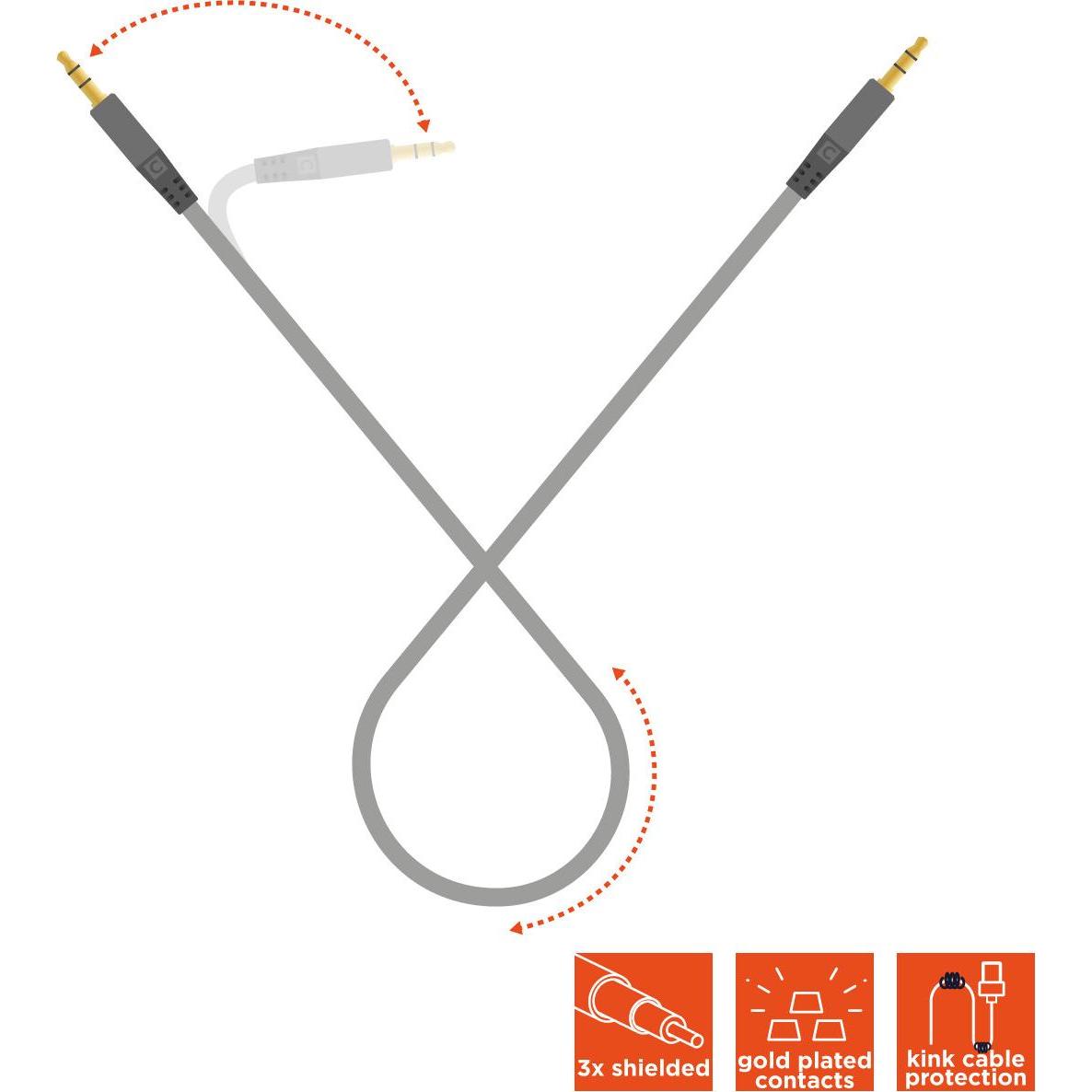Thumbnail - Celexon 3,5mm Stereo Klinke Audiokabel 2,0m - Professional Line (2 m), Audio Kabel