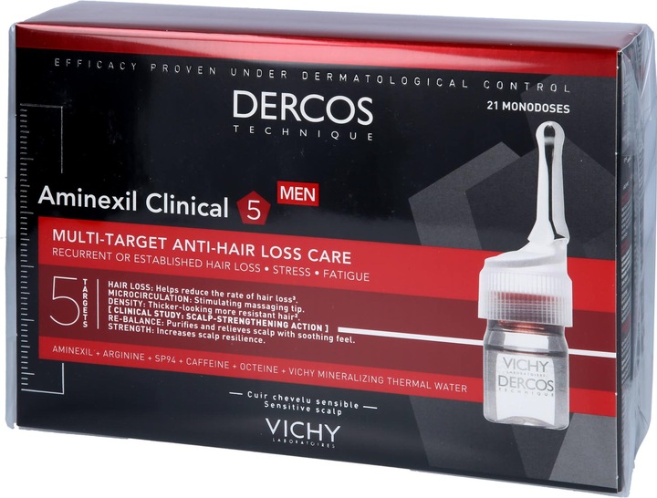 Actual product image Vichy Dercos Aminexil Clinical 5 (126 ml)