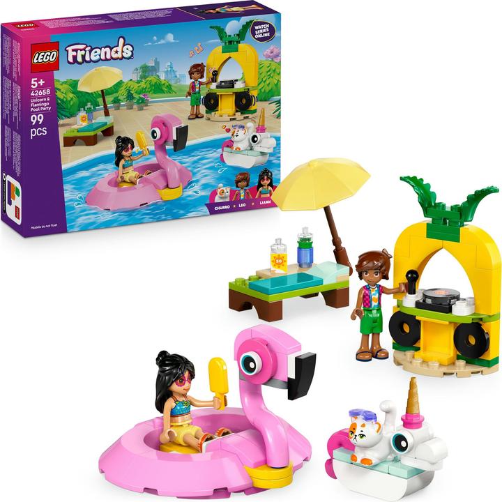 Produktbild LEGO Poolparty mit Einhorn und Flamingo (LEGO Friends)