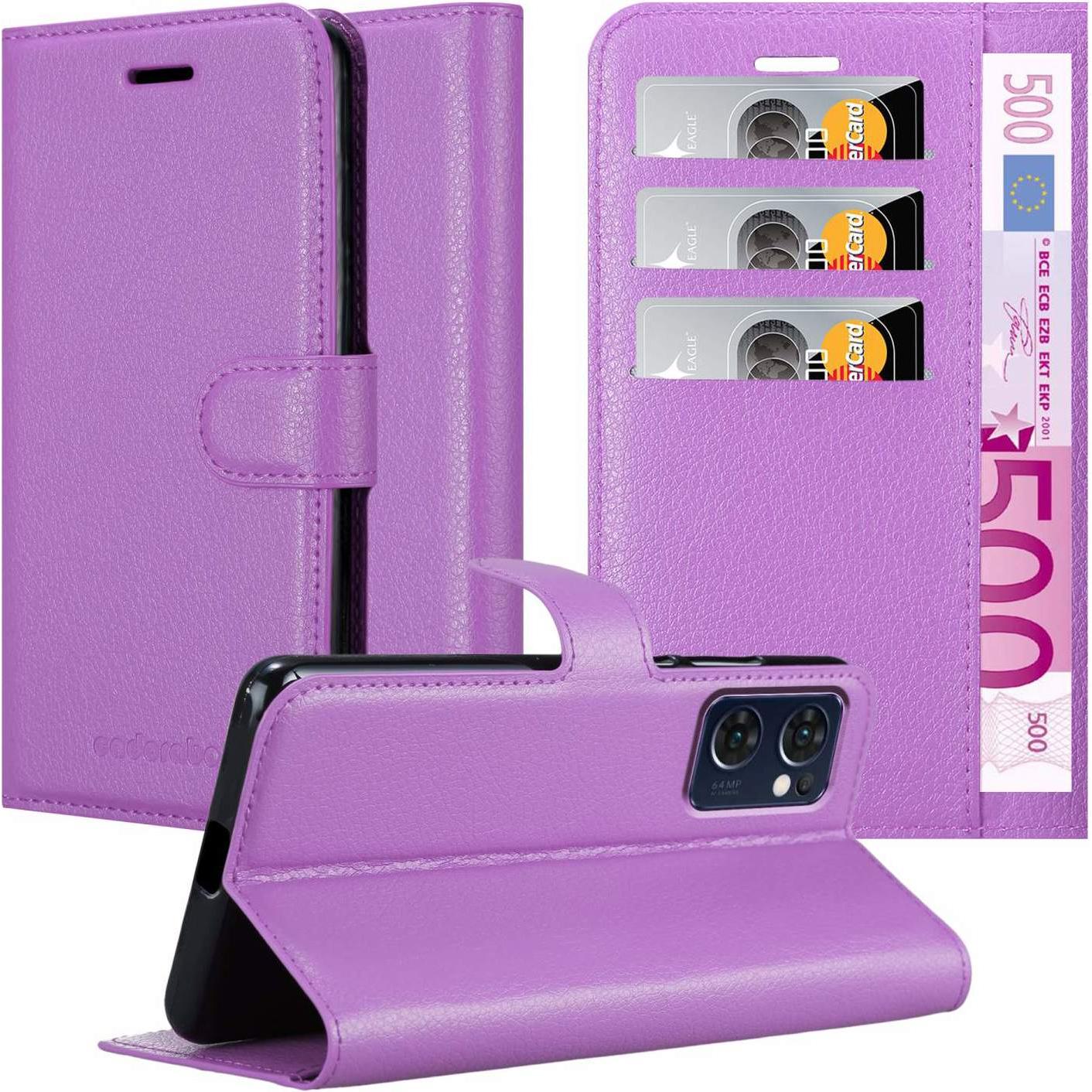 Thumbnail - Cadorabo Book Stand Hülle für Oppo FIND X5 LITE / Reno7 5G (Oppo Find X5 Lite, OPPO Reno7 Z 5G), Smartphone Hülle, Viole...