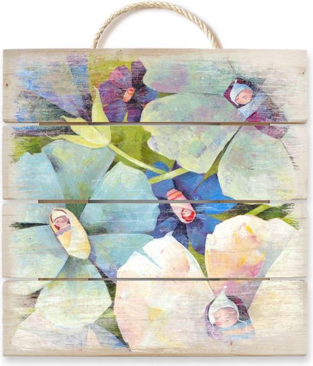 Image du produit Trenddeko Blanz - Bébés fleurs (40 x 41.50 cm)