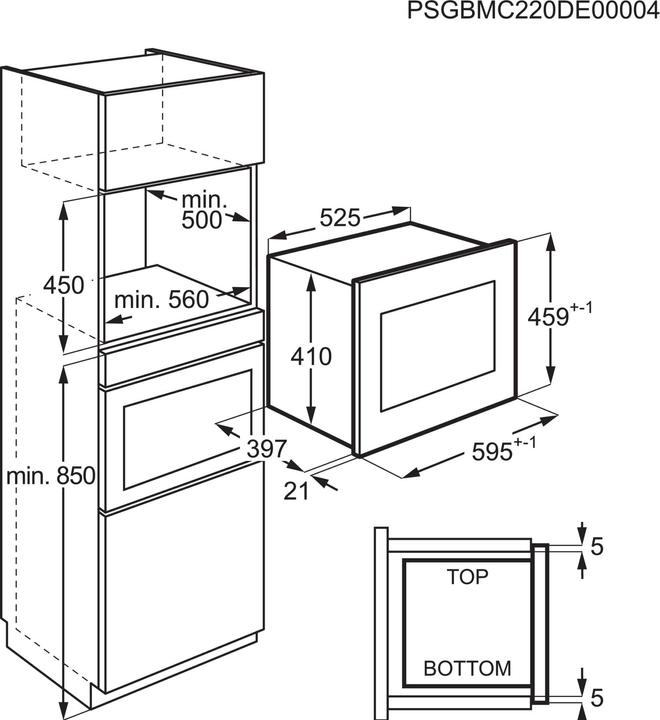 Image du produit Electrolux Four à micro-ondes 60 cm (26 l)
