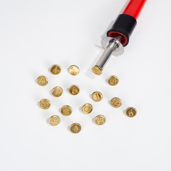 Productafbeelding Pebaro Branding stempelset, letters A t/m L (Vuurpunt)