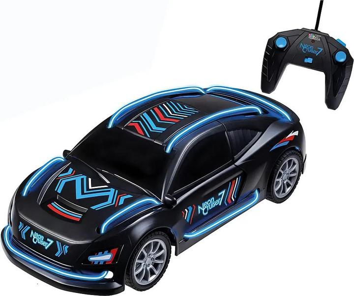 Immagine prodotto Happy People RC Neon Cruiser 40MHz 19cm, Volle Funktion, Licht exkl. 5x AA Batterien