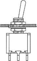 Image du produit Velleman Vertical Toggle Switch Spdt On-(On)