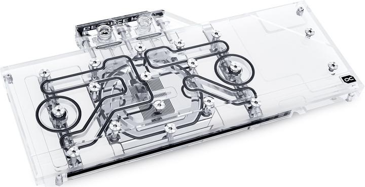 Actual product image Alphacool Ice Block Aurora Acrylic GPX-N RTX 3080/3090 XC3 Ultra Gaming with Backplate