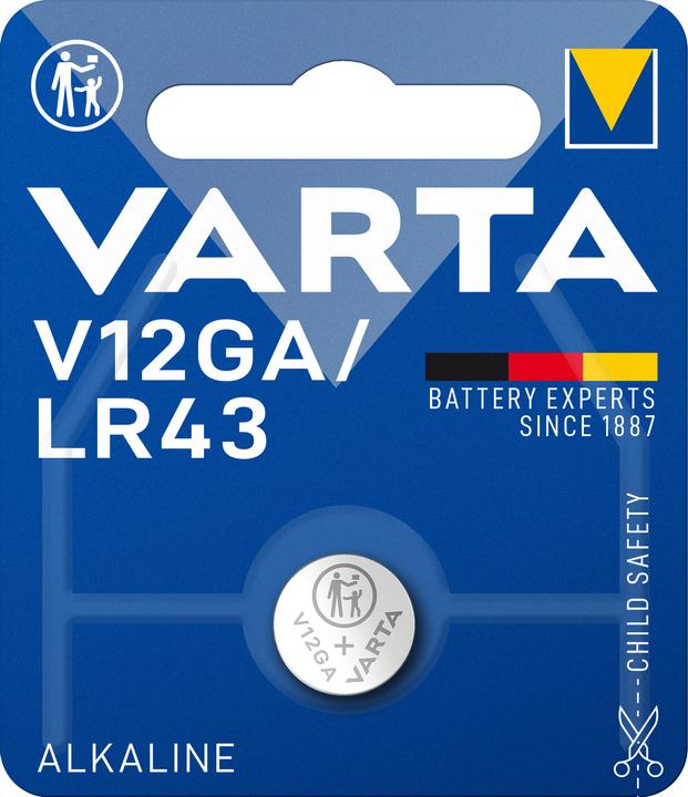Produktbild Varta Knopfbatterie 1.5V LR43 (1 Stk., LR43, 80 mAh)