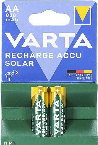 Produktbild Varta Recharge Accu Solar (2 Stk., AA / LR6 / LR06 / Mignon / R6 / R14505, 800 mAh)