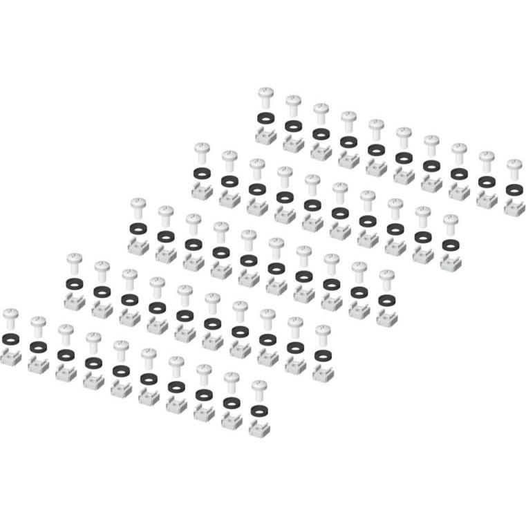 Enoc, Dadi + Rondelle, KMJ 06 Set di dadi a gabbia M6 per la messa a terra (M6)
