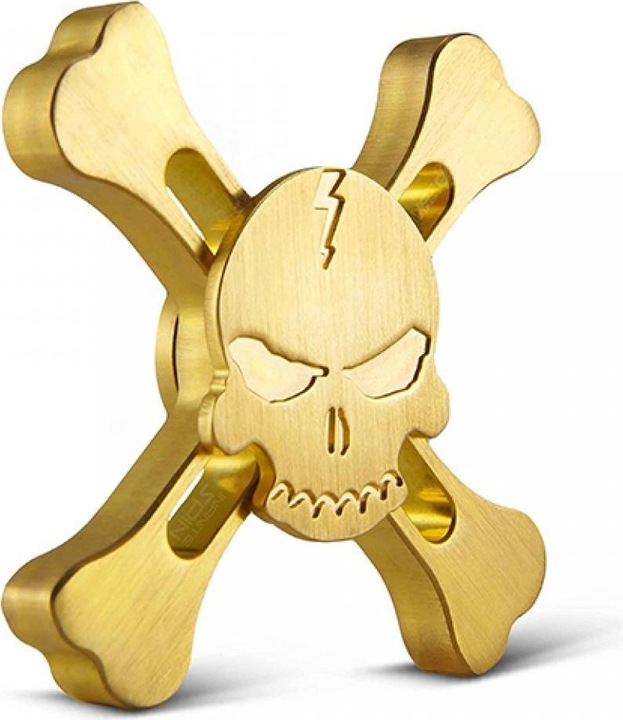 Produktbild FidgetSpinner Skull and Bones Aluminium Fidget Spinner