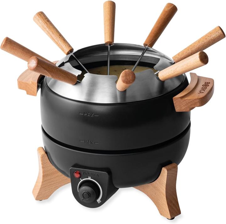 Boska Fondueset mit Temperaturregler (Fondue Bourguignonne, Fondue Chinoise, Käsefondue, Schokoladenfondue)