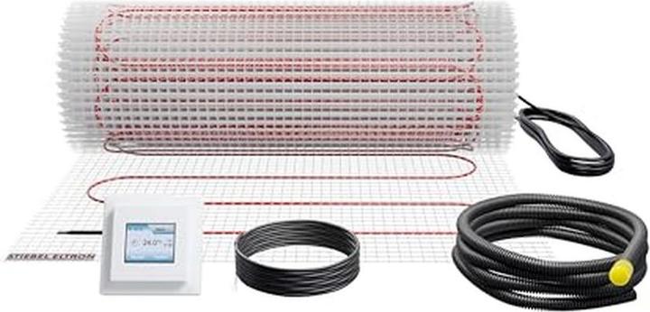 Stiebel Eltron Electric underfloor heating for large areas, complete set 1.5 m², 100 W/m², FTM 100/1.5 Set Plus