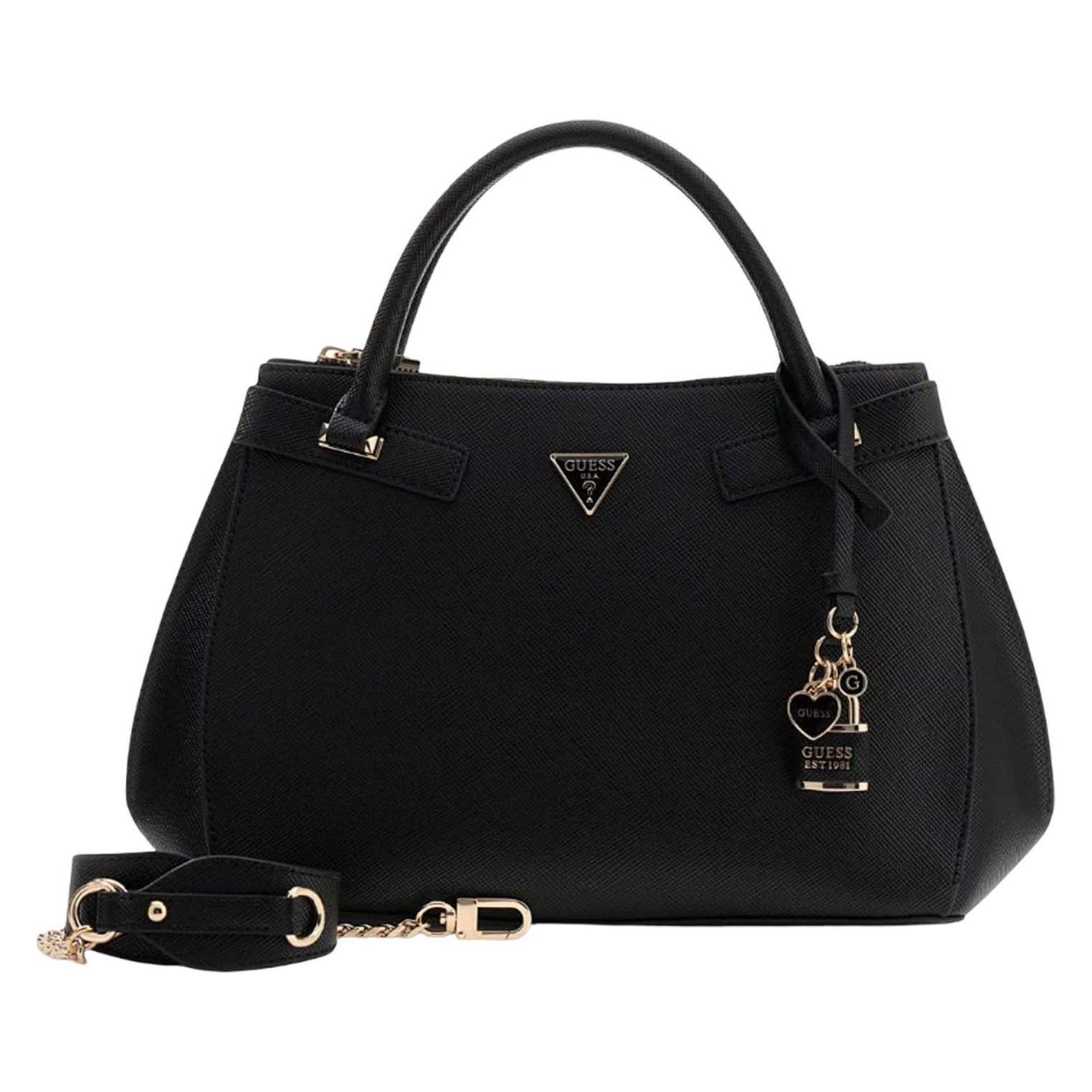 Guess, Damen, Handtasche, Serenova Girlfriend Satchel, Schwarz