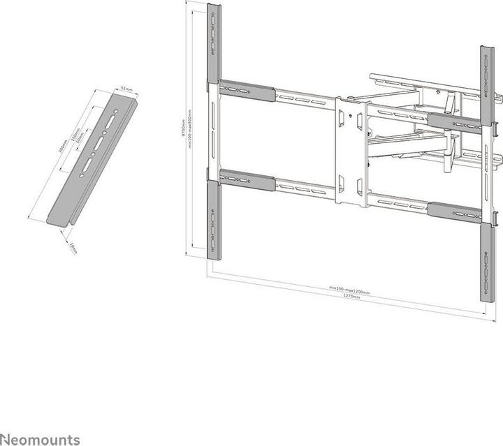 Produktbild Neomounts Select VESA extension kit for (Wand)