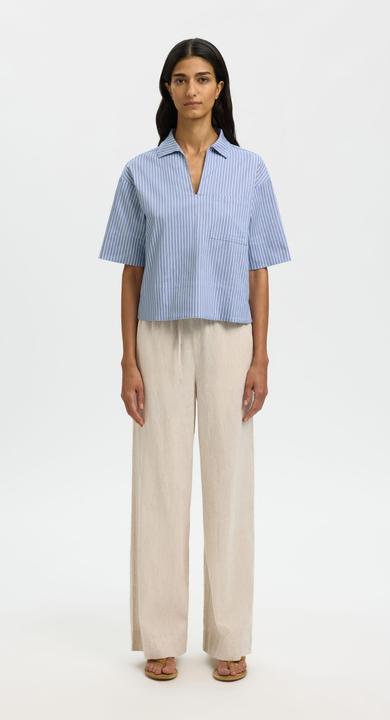 Immagine prodotto Selected Baumwollmix Oberteil mit V-Ausschnitt (34)