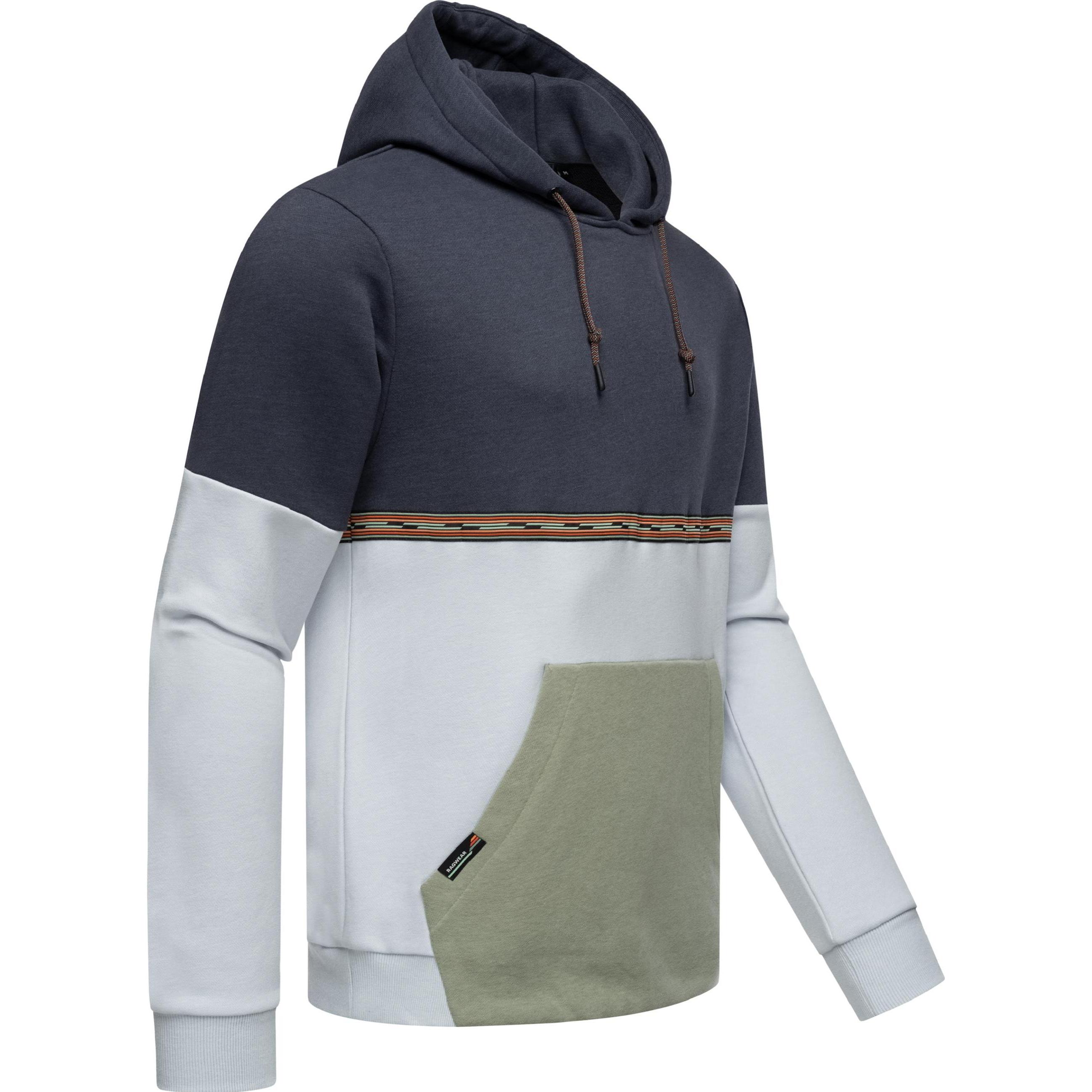 Thumbnail - Ragwear, Herren, Pullover, Blocky Hoody, Blau, (L)