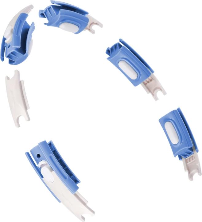 Image du produit HMS Hula Hop HHM15 avec aimant et poids bleu + compteur (44 cm, 2800 g)