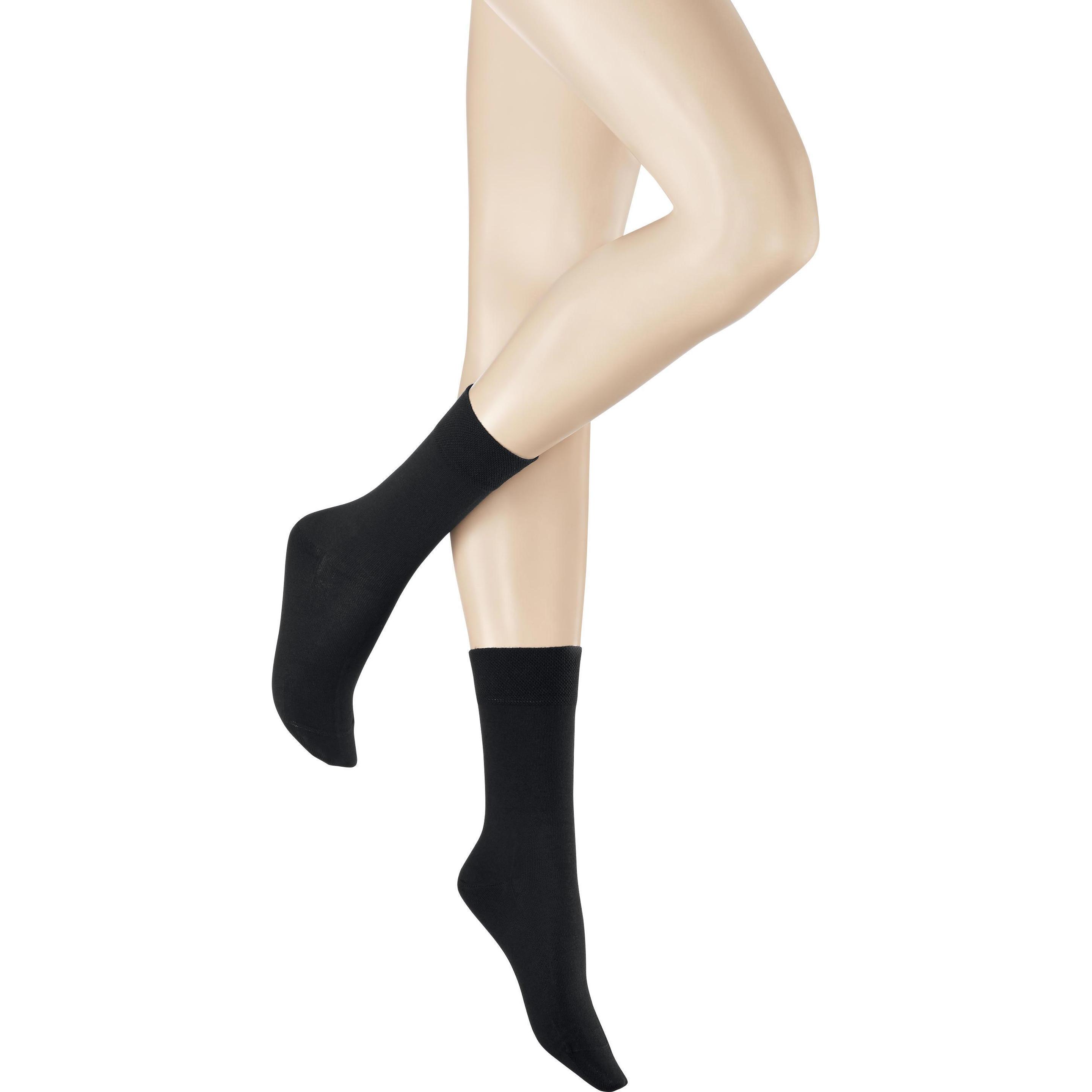 Hudson, Damen, Socken, Relax Cotton, Schwarz, (Einzelpack, 39 - 42)