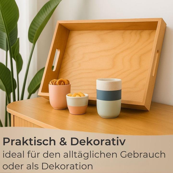 Produktbild Topanbieter 999 Serviertablett mit Griffen extra hoher Rand