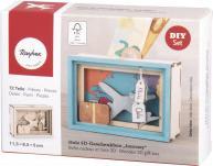 Actual product image Rayher Wooden 3D gift box Journey, FSCMixCred., Natural (1x)