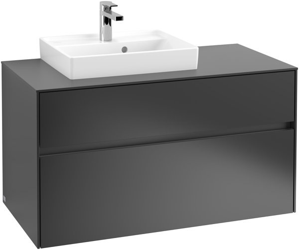 Produktbild Villeroy & Boch Collaro Waschbeckenunterschrank 1000x548x500 mm, 2 Auszüge, für Waschbecken links