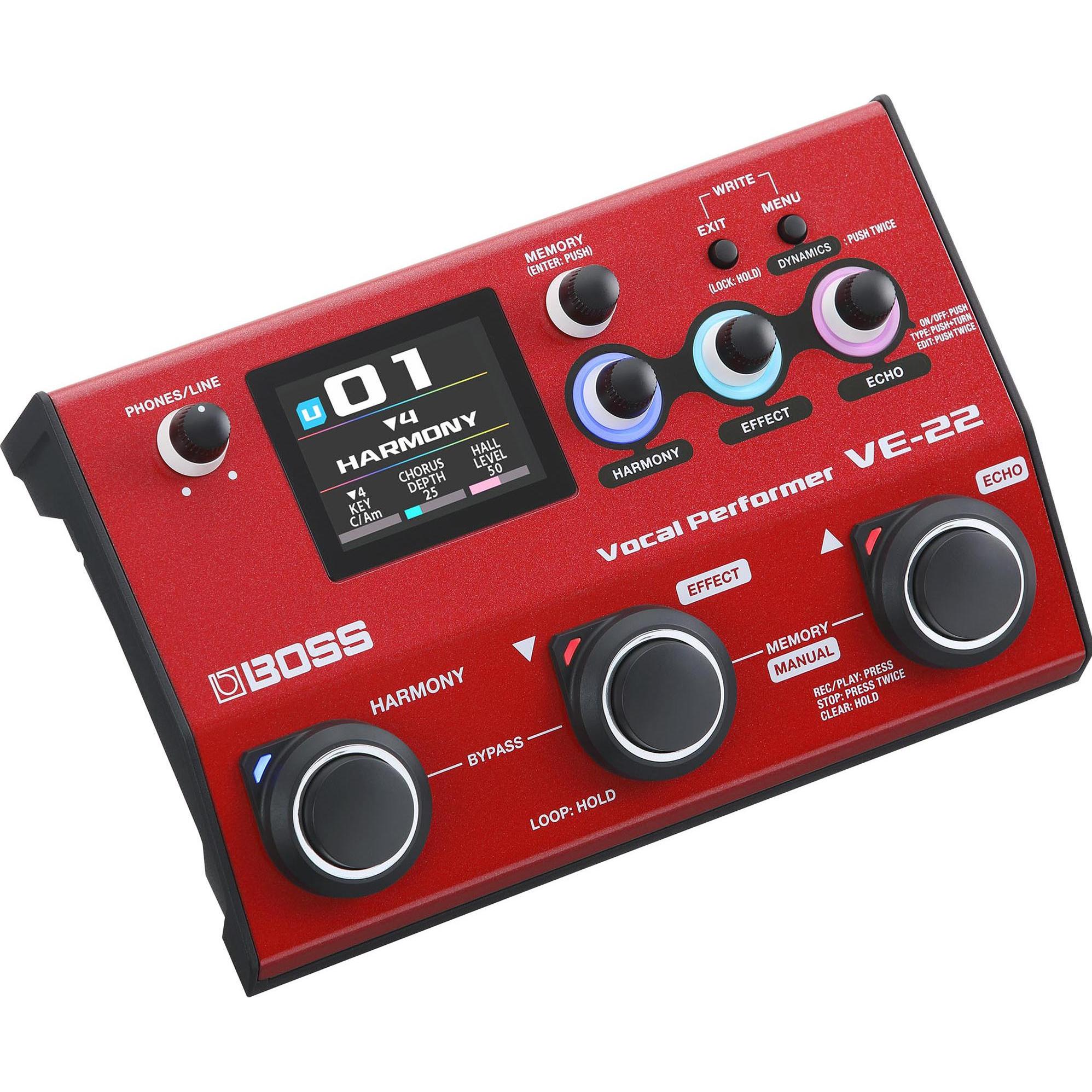 BOSS (Electronics) VE-22, Pedale effetto, Rosso