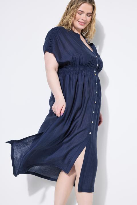 Produktbild Studio Untold Maxikleid, A-Line, Struktur, Knopfleiste (54)