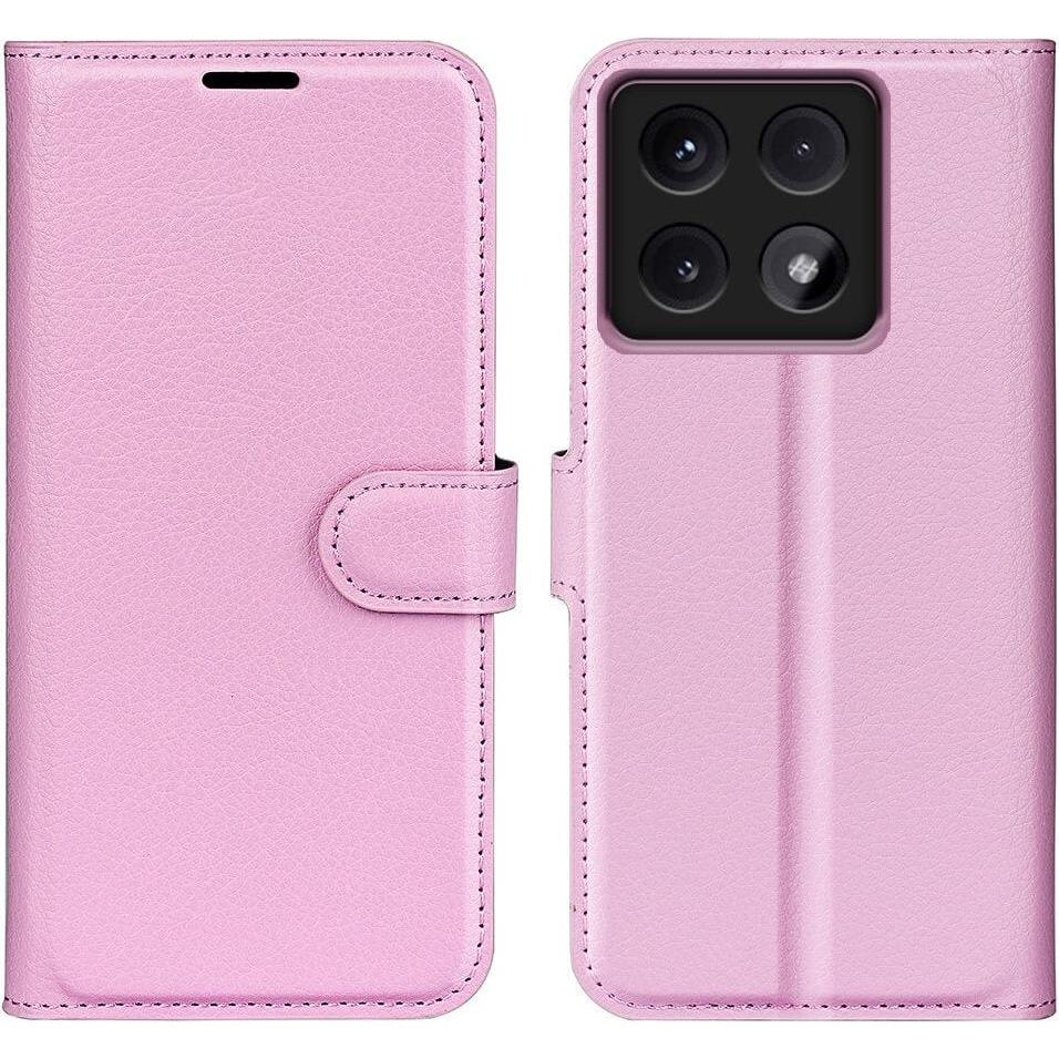 Cover-Discount Xiaomi 14T - Leder Etui Hülle (Xiaomi 14T), Smartphone Hülle, Rosa