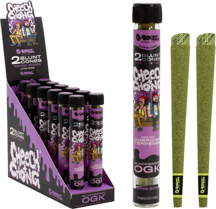 Actual product image G-Rollz Terpene Infused Blunt Blackberry OGK 2pcs