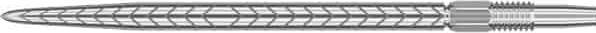 Target Swiss RVE Silberne Spitzen 40mm