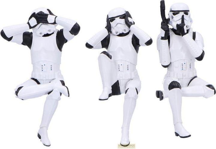 Immagine prodotto Nemesis Now Statuette Stormtrooper Tre saggi Stormtrooper seduti 11 cm