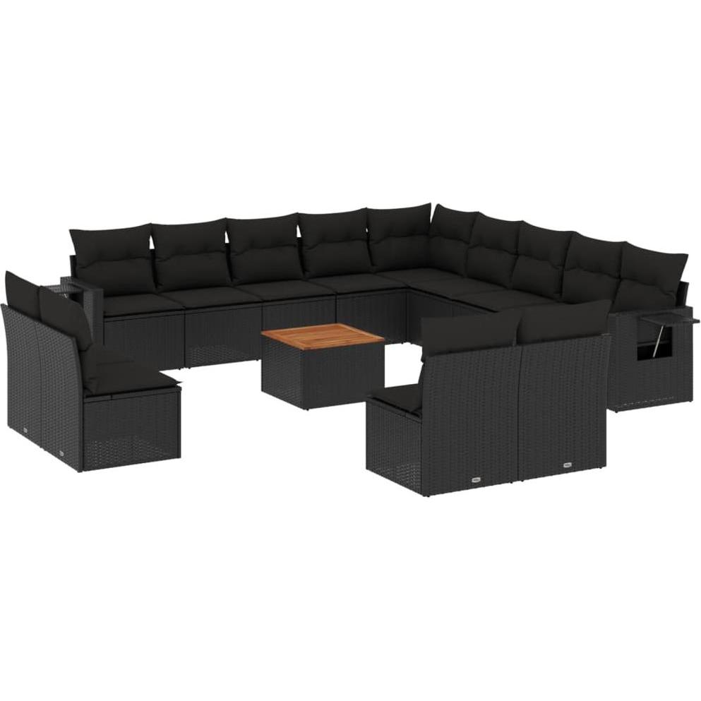 VidaXL, Gartenlounge, 10-tlg. Garten-Lounge-Set mit Kissen
