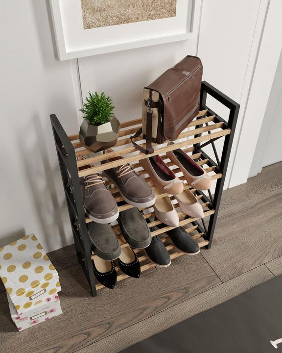 Produktbild Hanah Home Plastic Bathroom 4 Multi Purpose Shelf (46 x 18 x 64 cm)