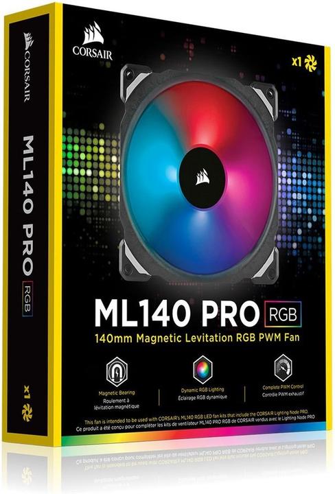 Produktbild Corsair Ml140 Pro RGB (140 mm, 1x)
