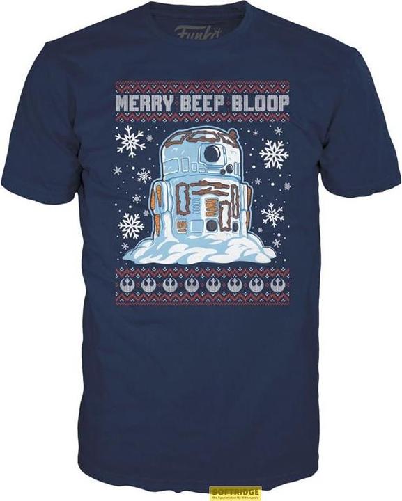 Produktbild Funko Star Wars Holiday POP! Tees T-Shirt R2-D2 Snowman Grösse S