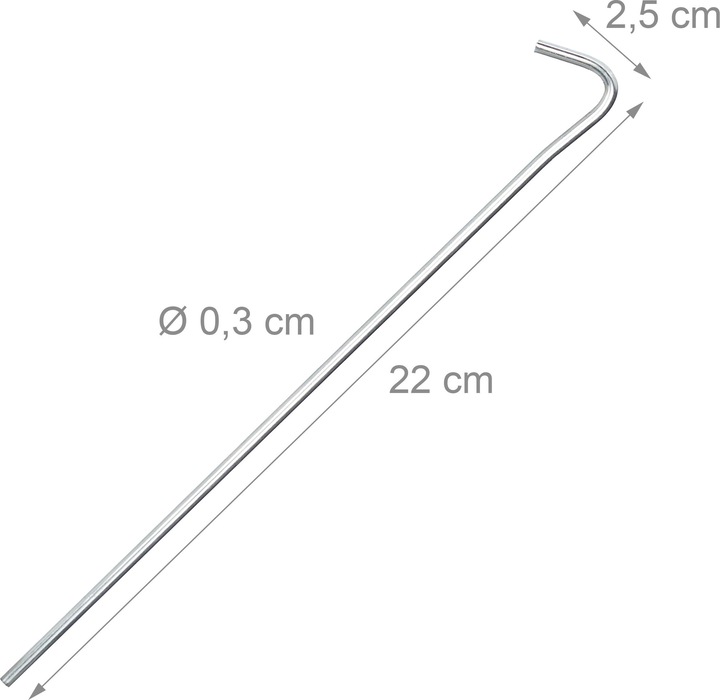 Relaxdays 100x tent pegs
