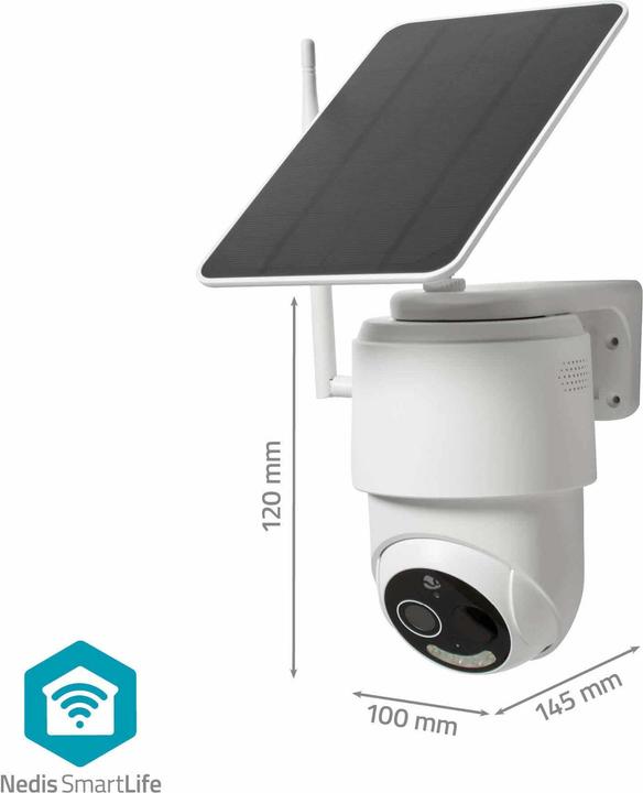 Produktbild Nedis SmartLife Aussenkamera | Wi-Fi | Full HD 1080p | Pan tilt | IP65 | Max. Batterie-Lebensdauer: 5 (1920 x 1080 Pixels)