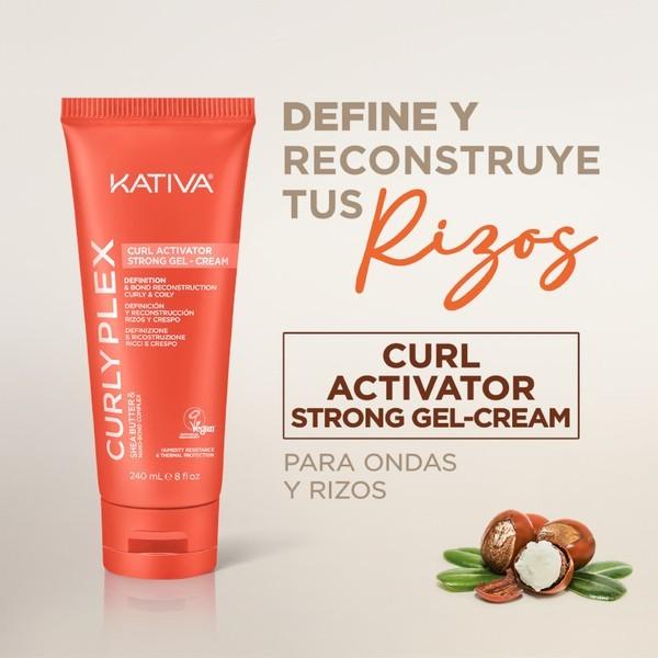 Produktbild Kativa Curly Plex Curl Activator Strong Gel Cream - 240 Ml (Haargel, 240 ml)
