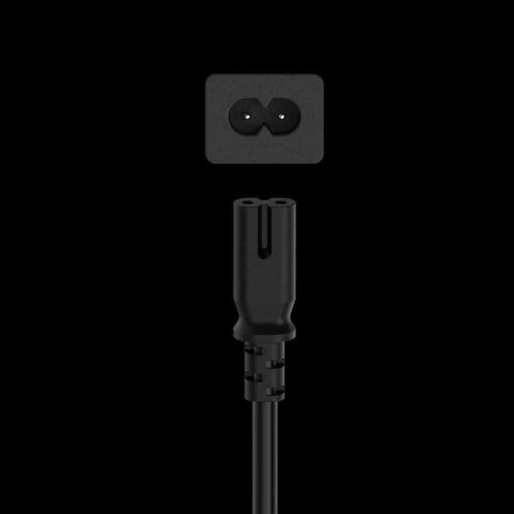 Actual product image Hama Mains cable, Euro plug - 2-pin coupling (double groove), 2.5 m (2.50 m)