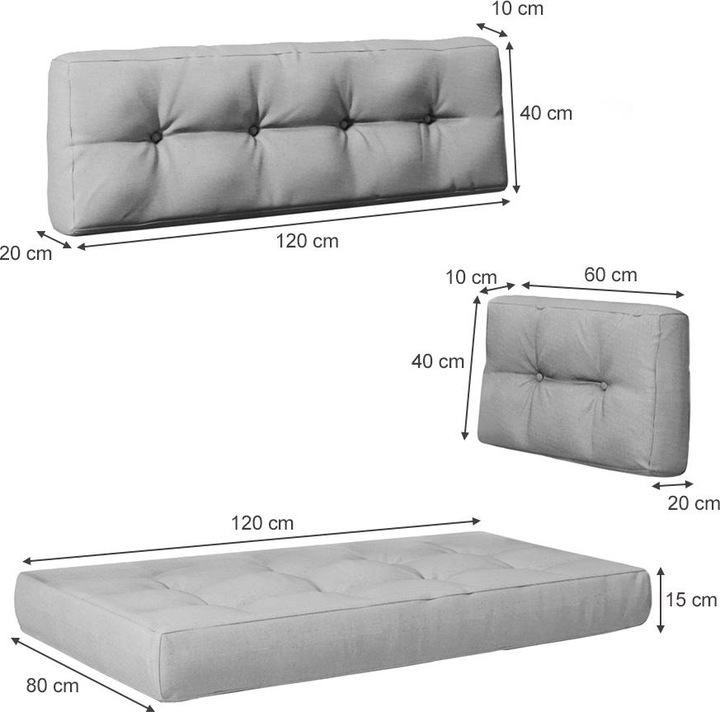 Produktbild Vicco Palettenkissen Set