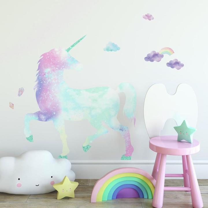 Actual product image Roommates RM - Galactic Glitter Unicorn (48 x 13 cm)
